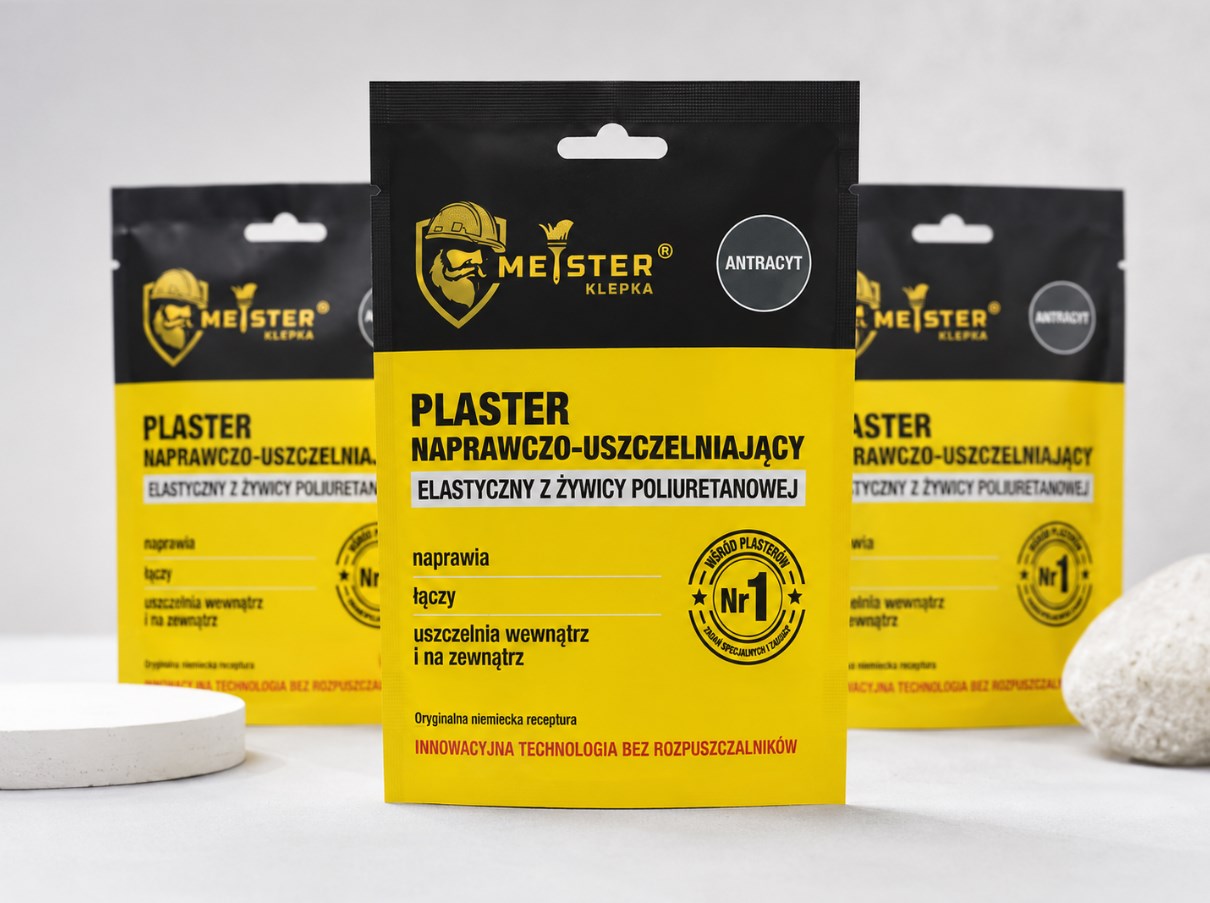 Plaster naprawczo-uszczelniający Meister Klepka 15 x 20 cm antracyt